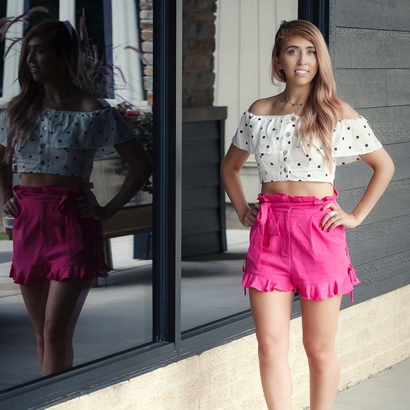 J.O.A. Pants - J.O.A. Linen Tie Shorts